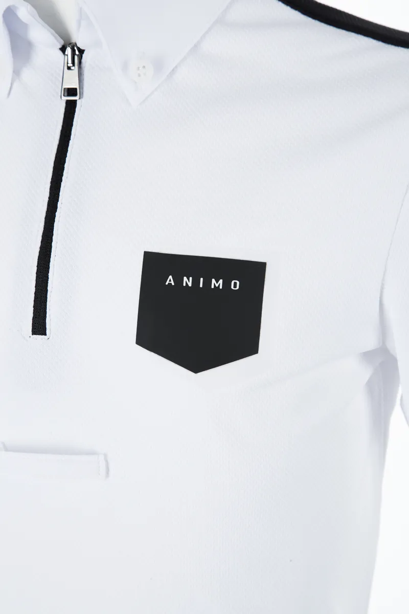 Animo Ancora Junior Boys Short Sleeve Competition Shirt White-1